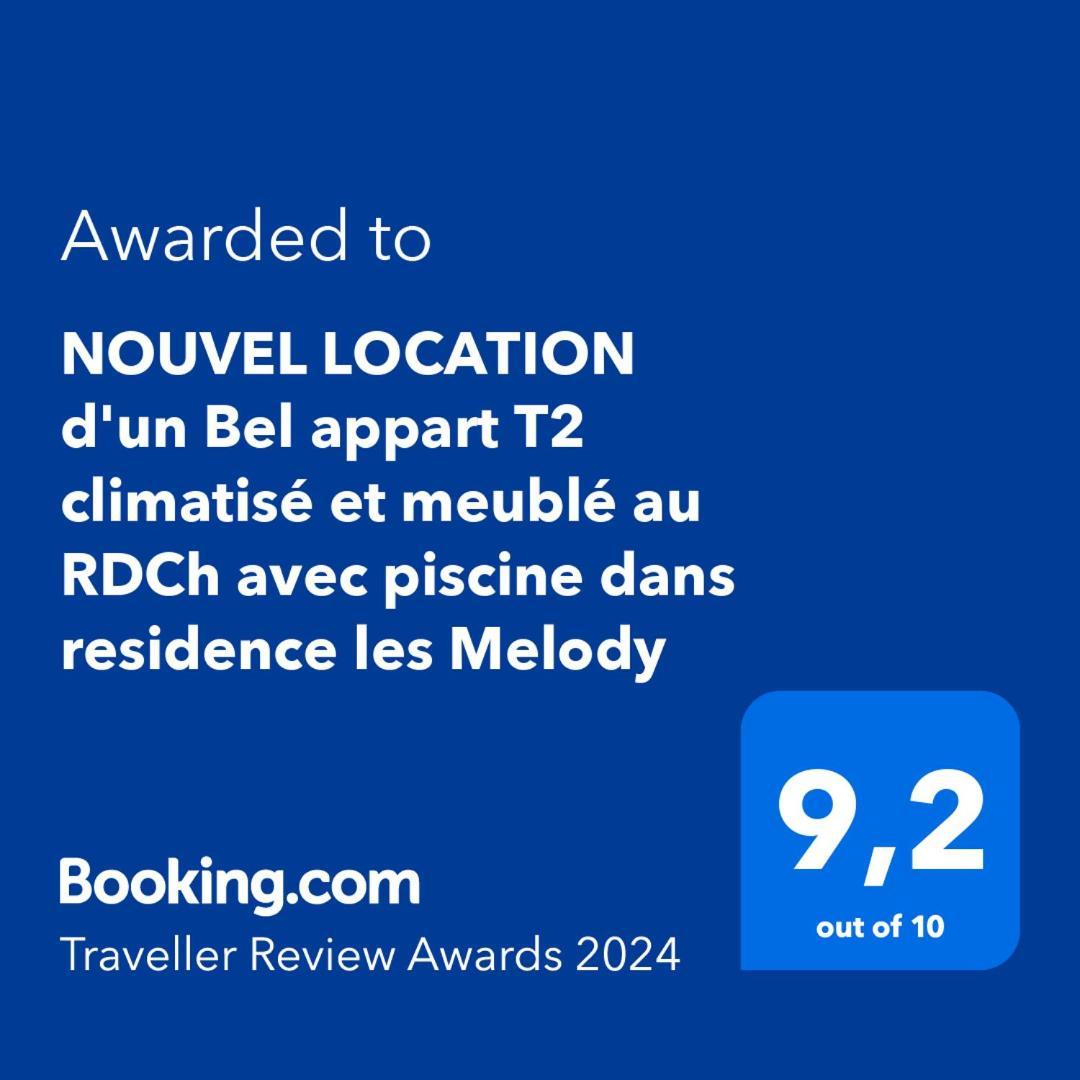 Nouvel Location D'Un Bel Appart T2 Climatise Et Meuble Au Rdch Avec Piscine Dans Residence Les Melody Santa-Maria-Poggio  Ngoại thất bức ảnh